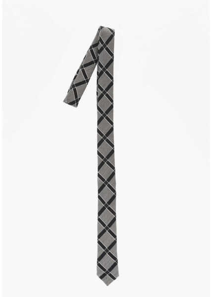 Cravate CORNELIANI Diamond Patterned Wool Blend Tie Brown Barbati (BM 18091417) 1