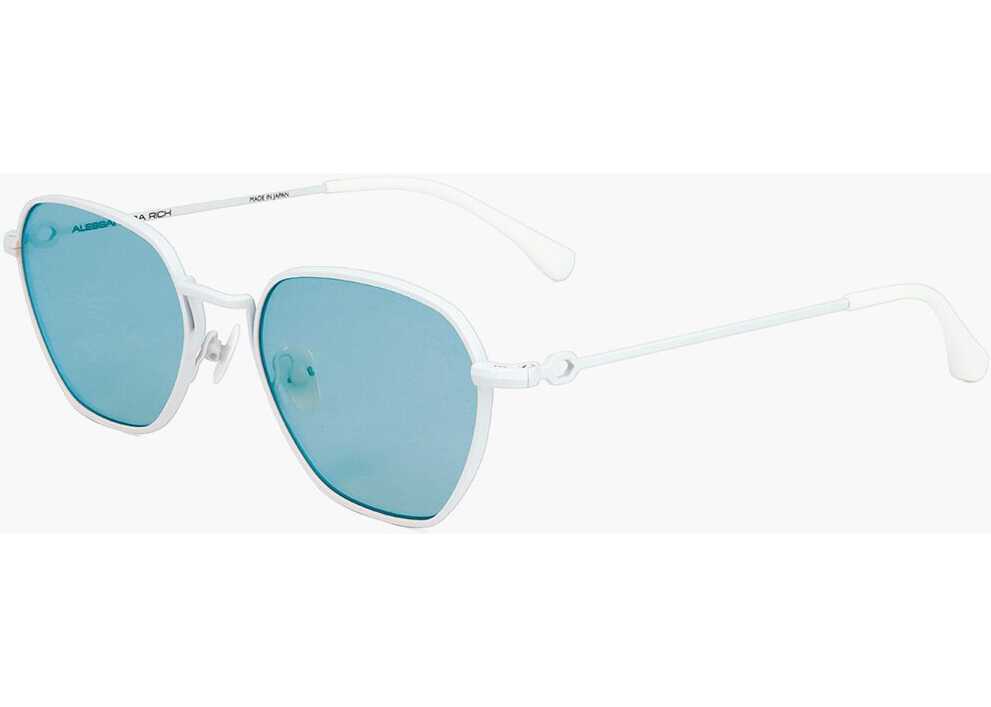 Ochelari de soare LINDA FARROW Alessandra Rich Metal-Framed Sunglasses Light Blue Femei (BM 18091507) 2