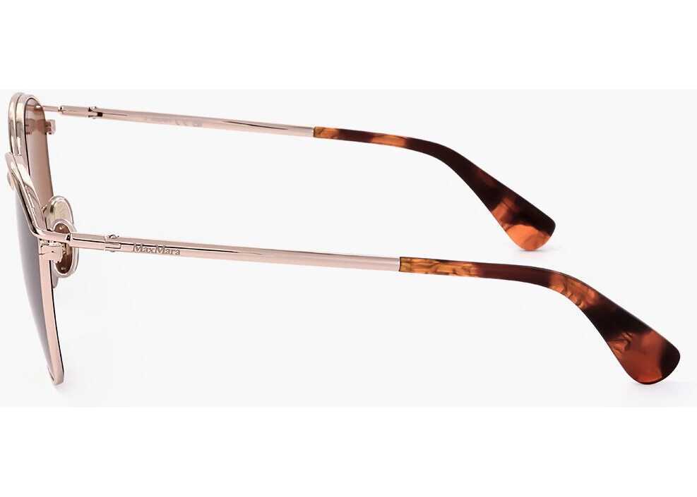 Ochelari de soare Max Mara Clubmaster Sunglasses With Metal Frame Brown Femei (BM 18091519) 3