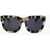 LINDA FARROW Phillip Lim Animal Patterned Wayfarer Sunglasses Brown