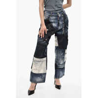 Blugi drepti Baggy Fit Vintage Effect Jeans Femei