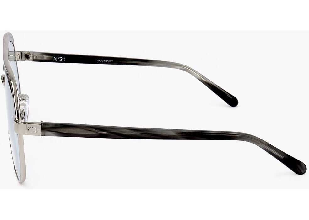 Ochelari de soare LINDA FARROW No 21 Aviator Sunglasses With Metal Frame Silver Femei (BM 18091531) 3