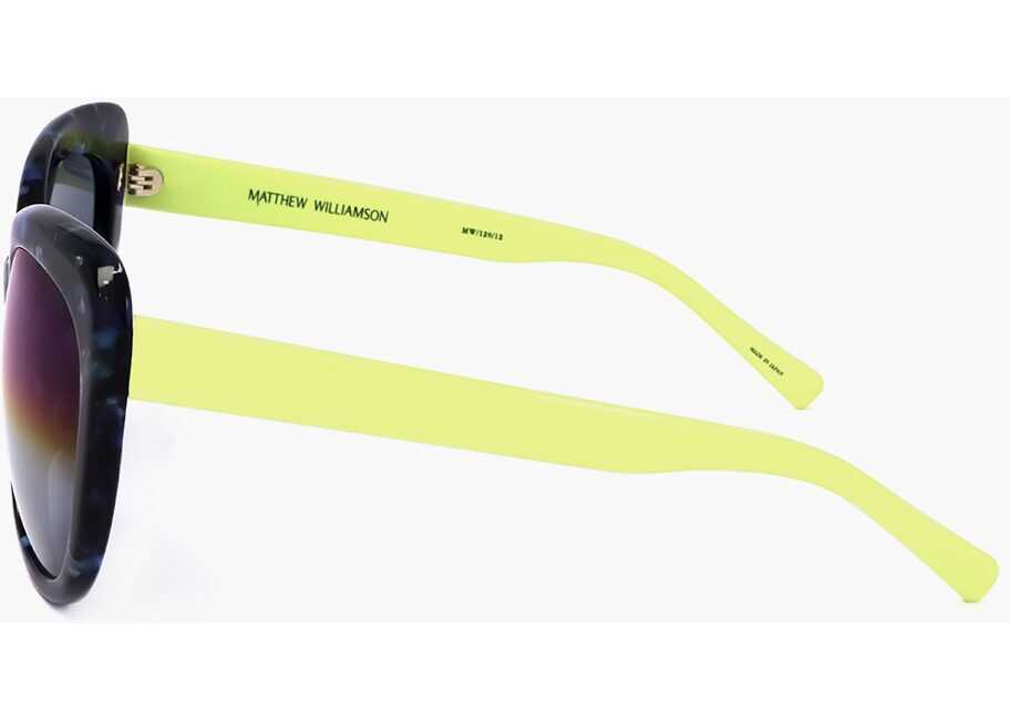 Ochelari de soare LINDA FARROW Matthew Williamson Tortoiseshell Butterfly Sunglasses Blue Femei (BM 18091534) 3