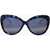 LINDA FARROW Matthew Williamson Tortoiseshell Butterfly Sunglasses Blue