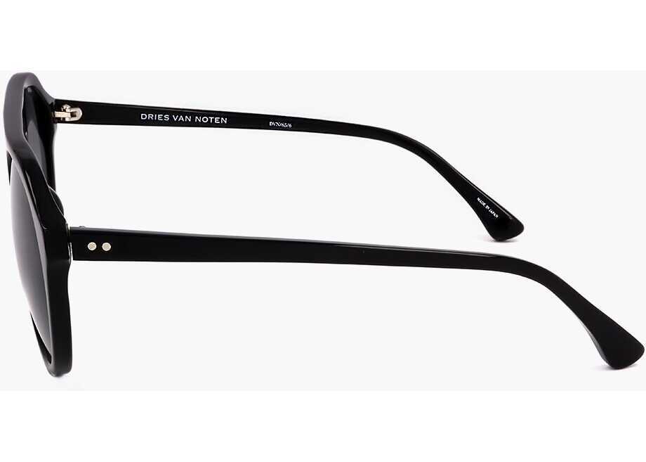 Ochelari de soare LINDA FARROW Dries Van Noten Pantos Sunglasses With Straight Bridge Black Femei (BM 18091549) 3