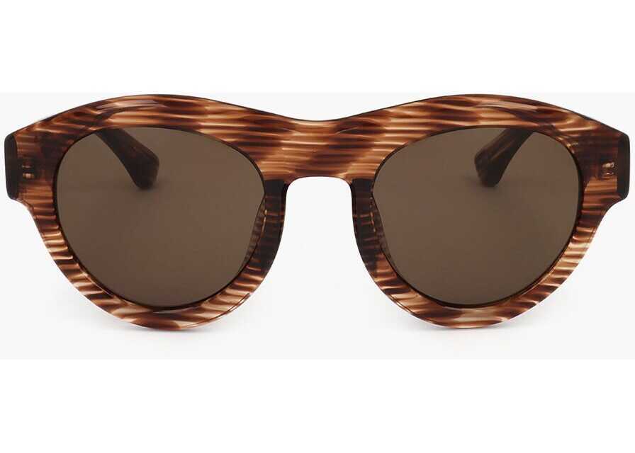 Ochelari de soare LINDA FARROW Dries Van Noten Patterned Frame Sunglasses Brown Femei (BM 18091558) 1