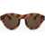 LINDA FARROW Dries Van Noten Patterned Frame Sunglasses Brown