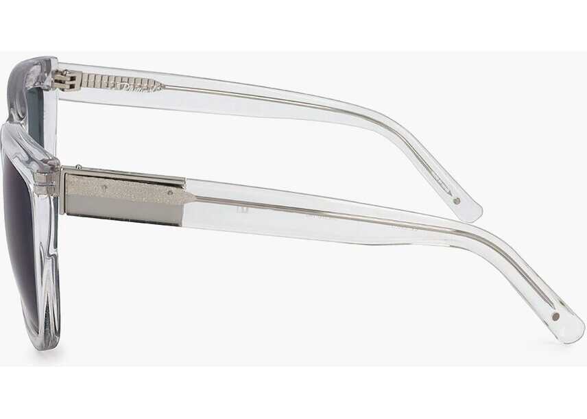 Ochelari de soare LINDA FARROW Phillip Lim Rectangular Sunglasses With Transparent Frame White Femei (BM 18091582) 3