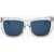 LINDA FARROW Phillip Lim Rectangular Sunglasses With Transparent Frame White