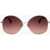Max Mara Oversized Sunglasses With Gradient Lenses Brown