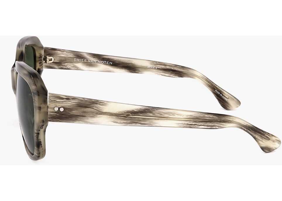 Ochelari de soare LINDA FARROW Dries Van Noten Rectangular Sunglasses With Zebra Patterned Black & White Femei (BM 18091594) 3