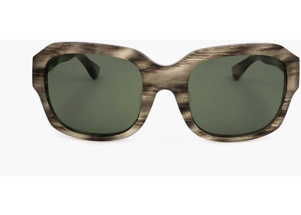 Ochelari de soare LINDA FARROW Dries Van Noten Rectangular Sunglasses With Zebra Patterned Black & White Femei (BM 18091594) 1