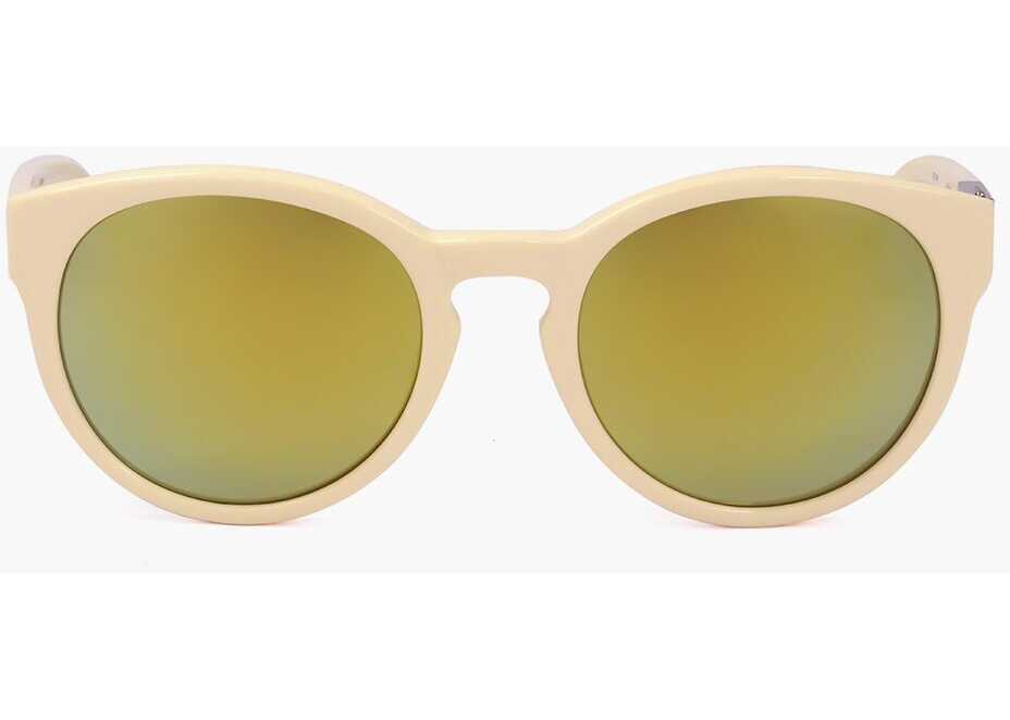 Ochelari de soare LINDA FARROW Phillip Lim Clubmaster Sunglasses With Plastic Frame Beige Femei (BM 18091693) 1