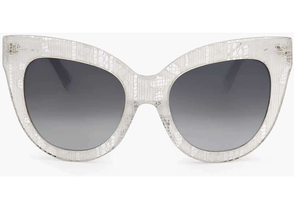 Ochelari de soare LINDA FARROW Erdem Butterfly Sunglasses With Lace-Effect Frame White Femei (BM 18091714) 1