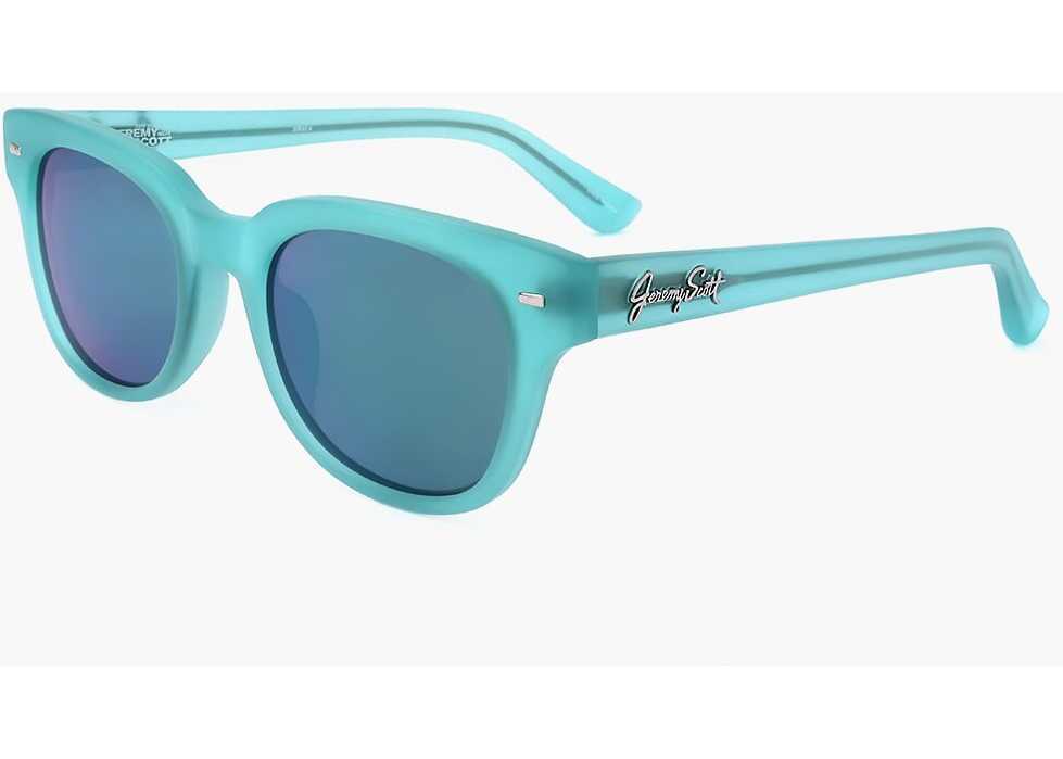 Ochelari de soare LINDA FARROW Jeremy Scott Wayfarer Sunglasses With Matte Frame Light Blue Femei (BM 18091717) 2
