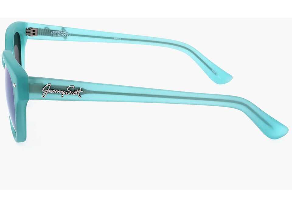 Ochelari de soare LINDA FARROW Jeremy Scott Wayfarer Sunglasses With Matte Frame Light Blue Femei (BM 18091717) 3
