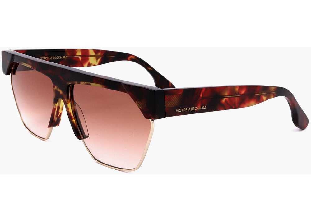 Ochelari de soare Victoria Beckham Clubmaster Sunglasses With Gradient Lenses Brown Femei (BM 18091732) 2