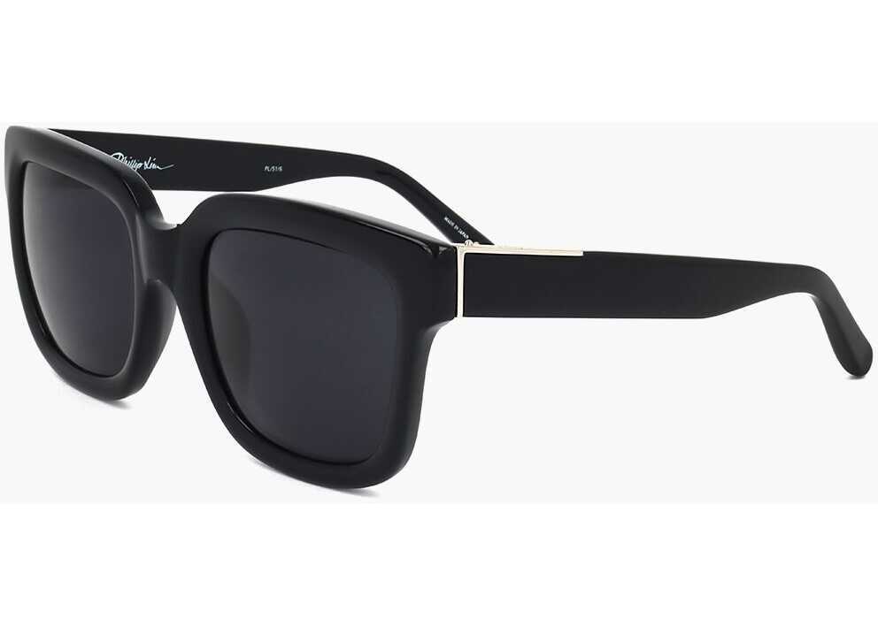 Ochelari de soare LINDA FARROW Phillip Lim Wayfarer Sunglasses With Drak Frame Black Barbati (BM 18091735) 2