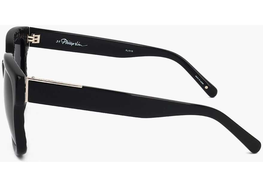 Ochelari de soare LINDA FARROW Phillip Lim Wayfarer Sunglasses With Drak Frame Black Barbati (BM 18091735) 3