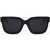 LINDA FARROW Phillip Lim Wayfarer Sunglasses With Drak Frame Black