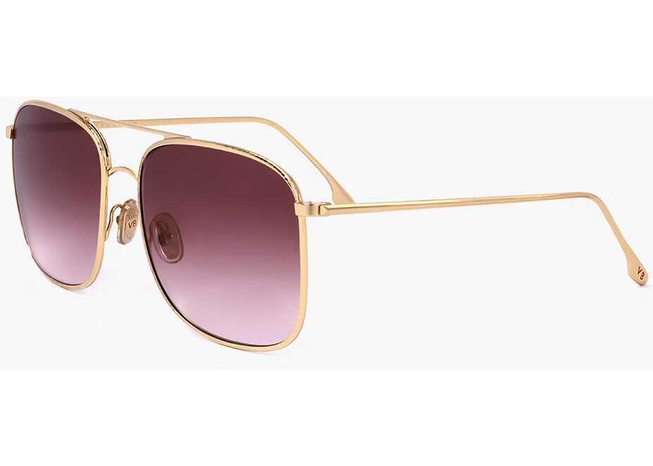 Ochelari de soare Victoria Beckham Aviator Sunglasses With Squared Lenses Silver Femei (BM 18091756) 2