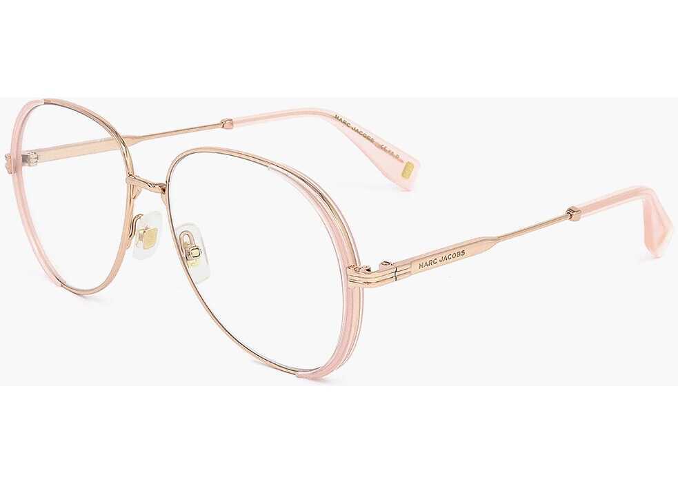 Ochelari de soare Marc Jacobs Runaway No-Prescription Optical Glasses With Metal Frame Pink Femei (BM 18091768) 2