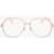 Marc Jacobs Runaway No-Prescription Optical Glasses With Metal Frame Pink