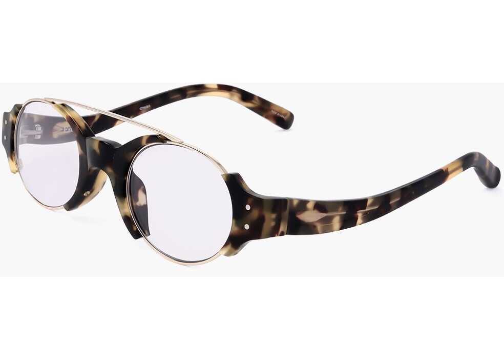 Ochelari de soare LINDA FARROW Erdem Tortoiseshell Patterned Sunglasses With Metal Bridge Brown Femei (BM 18091777) 2