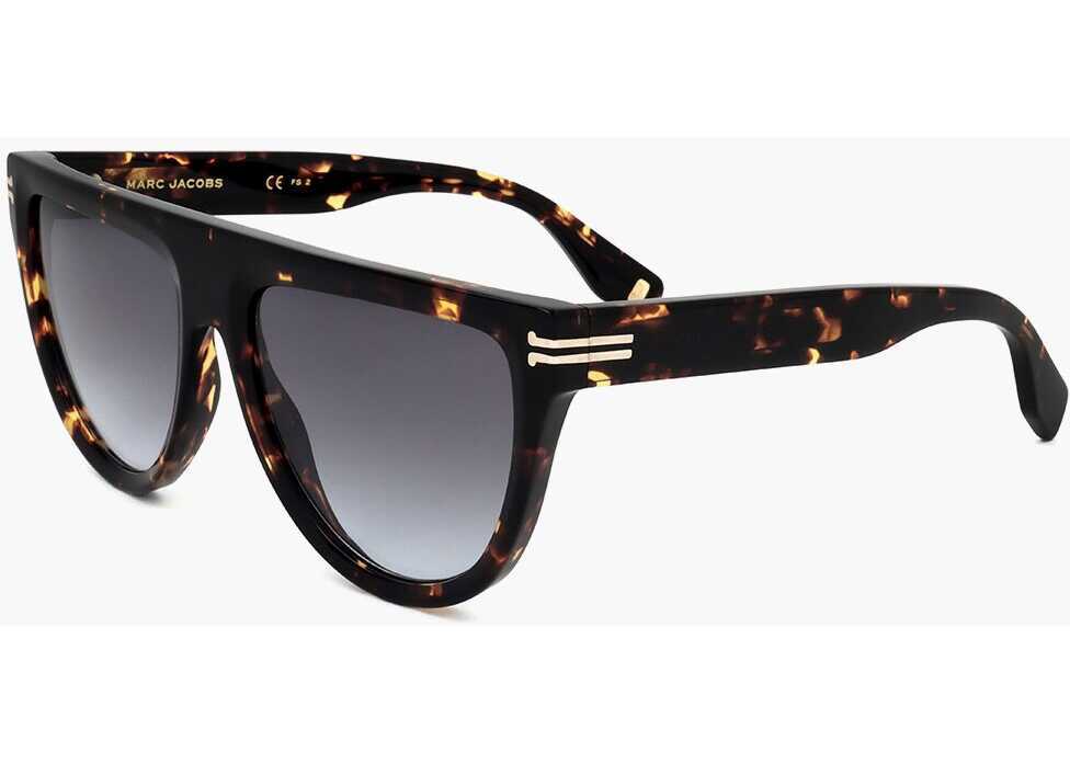Ochelari de soare Marc Jacobs Runaway Tortoiseshell Sunglasses With Straight Bridge Brown Femei (BM 18091888) 2