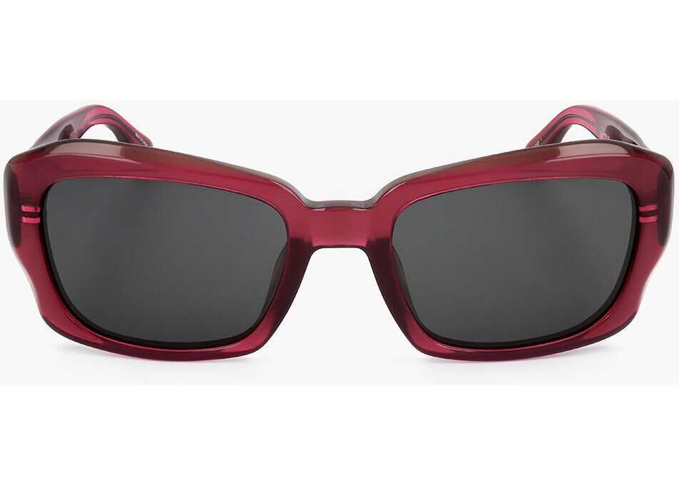 Ochelari de soare LINDA FARROW Dries Van Noten Rectangular Sunglasses With Plastic Frame Red Femei (BM 18091906) 1