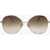 Max Mara Oversized Sunglasses With Gradient Lenses Brown
