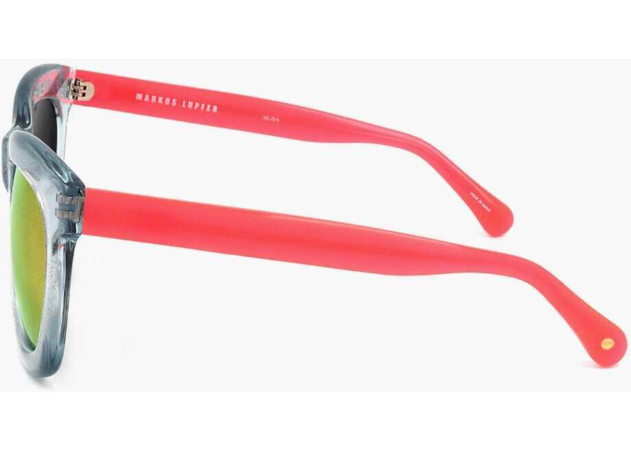 Ochelari de soare LINDA FARROW Markus Lupfer Transparent Sunglasses With Contrasting Rods Multicolor Femei (BM 18091915) 3