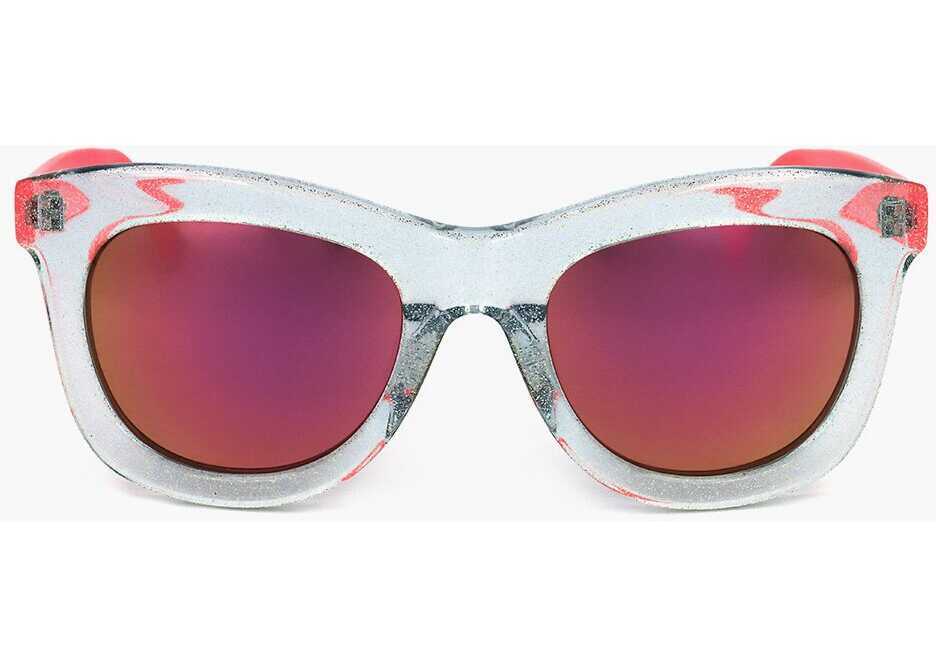 Ochelari de soare LINDA FARROW Markus Lupfer Transparent Sunglasses With Contrasting Rods Multicolor Femei (BM 18091915) 1