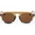 LINDA FARROW Dries Van Noten Pantos Sunglasses With Straight Bridge Yellow