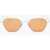 LINDA FARROW Alessandra Rich Metal-Framed Sunglasses With Orange Lenses Orange