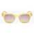 LINDA FARROW Jeremy Scott Wayfarer Sunglasses With Matte Frame Yellow