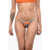 DSQUARED2 All-Over Monogram Two-Tone Bikini Bottom Orange