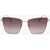 Longchamp Butterfly Sunglasses With Grandient Lenses Brown