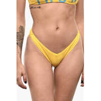 Bikini Solid Color Bikini Bottom With Back Logo Femei