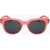 LINDA FARROW Jeremy Scott Wayfarer Sunglasses With Matte Frame Pink