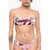 DSQUARED2 All-Over Printed Bandeau Bikini Top Pink