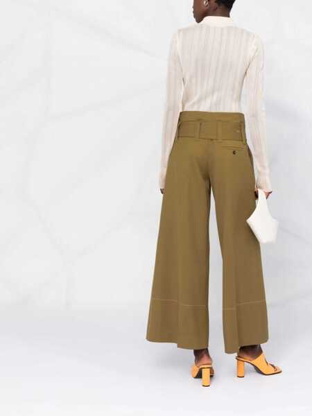 Pantaloni casual 10 CORSO COMO 10 Corso Como Trousers Beige Femei (BM 18092097) 4