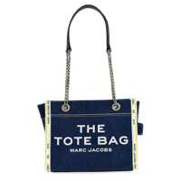 Genti de umar Marc Jacobs 'The Denim Chain Small Tote' Shoulder Bag Femei