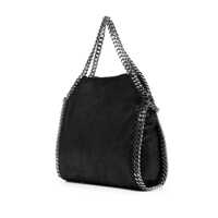 Genti de umar Stella McCartney Dama - Genti de umar Stella McCartney 3Chain Mini Black Tote Bag With Logo Engraved On Charm In Vegan Leather Woman Black Femei (BM 18093291) - B-mall.ro