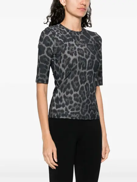 Topuri Stella McCartney Stella McCartney Leopard Print Top ASH GREY Femei (BM 18094323) 3