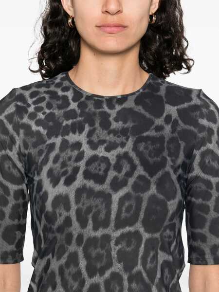 Topuri Stella McCartney Stella McCartney Leopard Print Top ASH GREY Femei (BM 18094323) 5