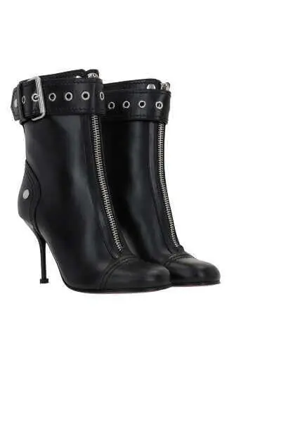 Bocanci Alexander McQueen Alexander McQueen Boots BLACKSILVER Femei (BM 18094404) 4