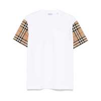 Tricouri Burberry Check Cotton T-Shirt Femei