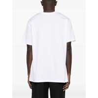 Tricouri Balmain pentru Barbati - Tricouri Balmain White Crewneck T-Shirt With Logo Lettering On The Front In Cotton Man WHITE Barbati (BM 18096243) - B-mall.ro