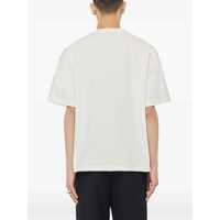 Tricouri Jil Sander pentru Barbati - Tricouri Jil Sander White Crewneck T-Shirt With Front Logo Print In Cotton Man WHITE Barbati (BM 18096717) - B-mall.ro